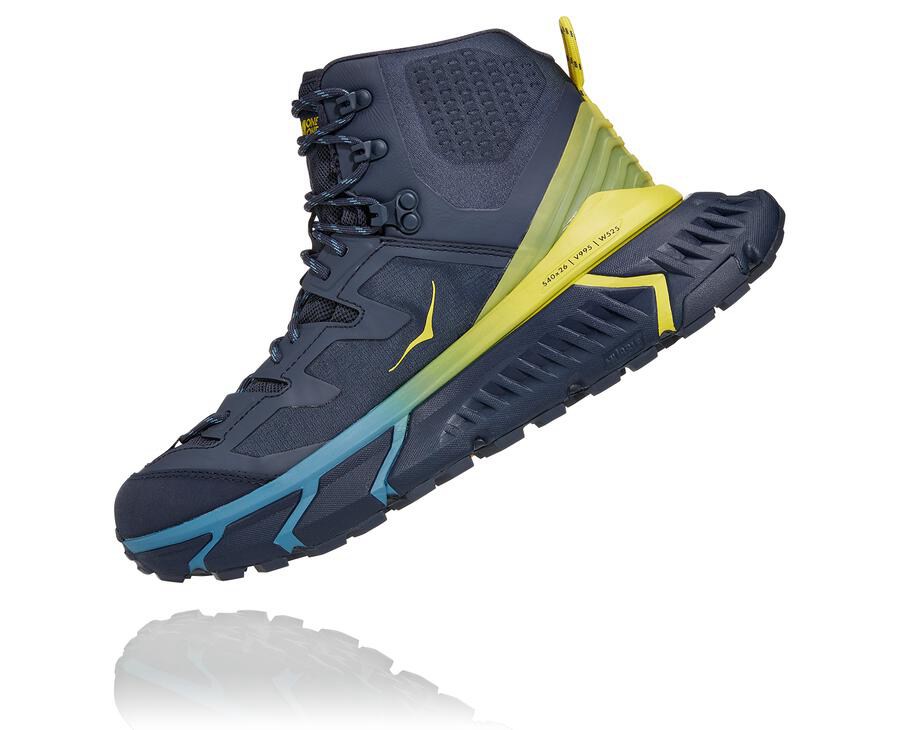 Hoka One One Yürüyüş Botları Erkek Mavi - Tennine Hike Gore-Tex - NV2156094